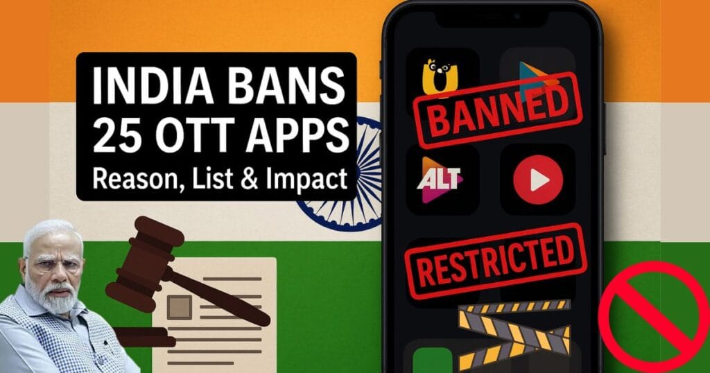India Bans 25 OTT Apps