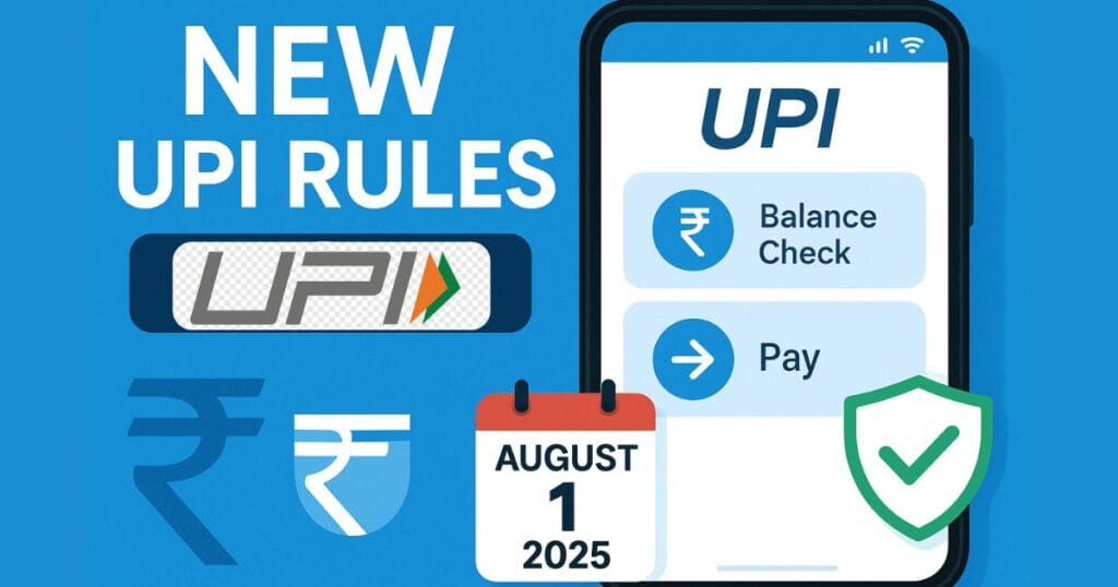 New UPI Rules from August 1, 2025