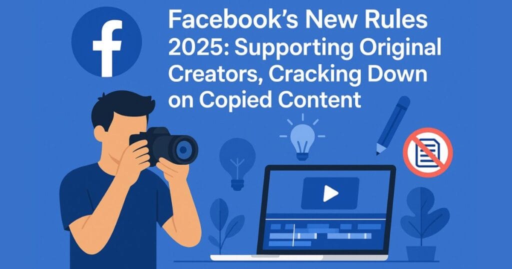 Facebook new rules 2025 supporting original content creators