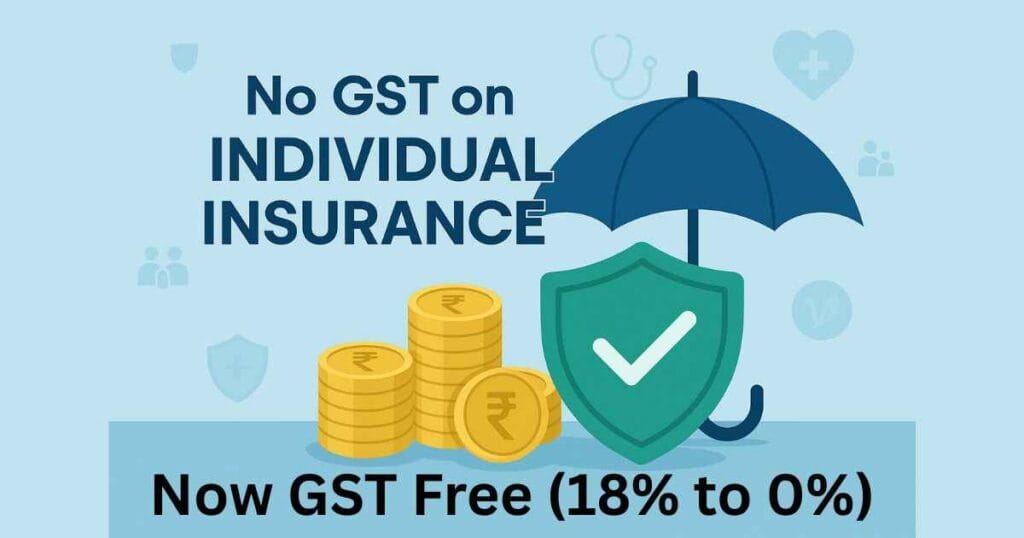 Individual Insurance Now GST Free