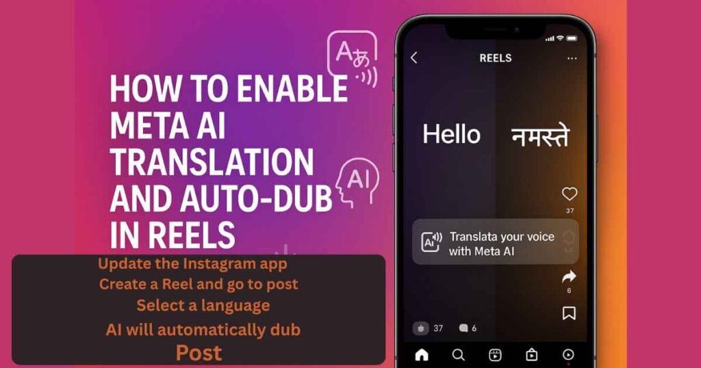 enable Meta AI Translation
