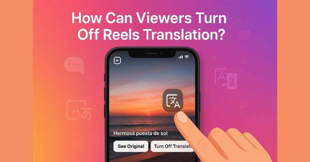 turn off Reels translation?